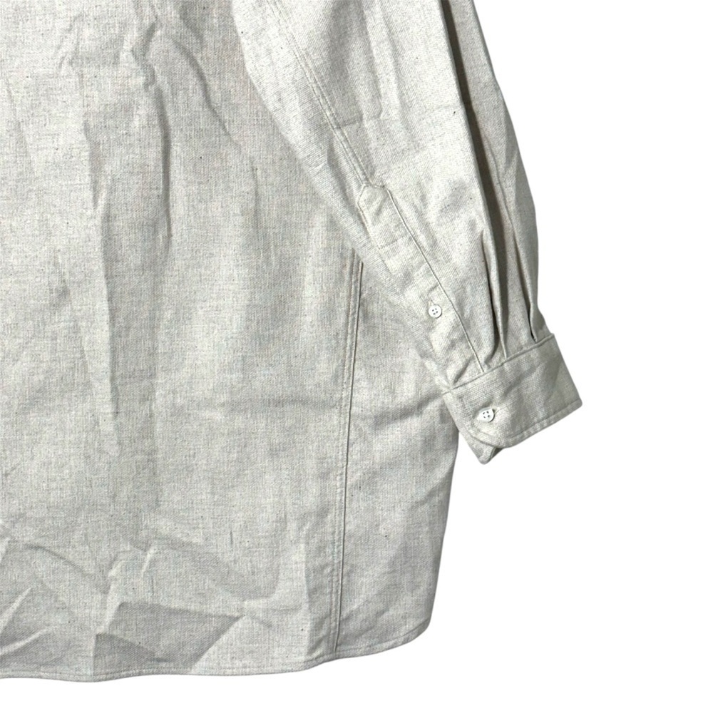 NWT Frank & Eileen Oversized McLoghlin Shirt Jacket Shacket in Natural size S - Picture 15 of 16